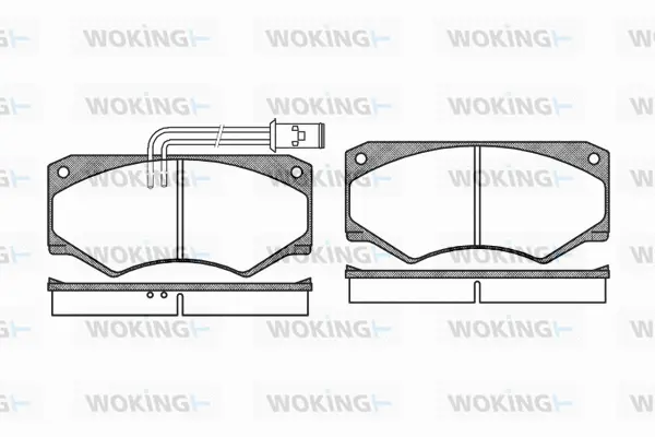 Brake Pad Set, disc brake (P1473.22)