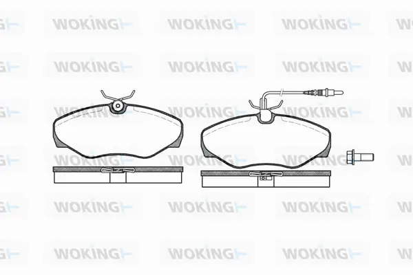 Brake Pad Set, disc brake (P9343.01)