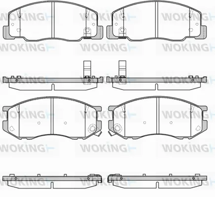 Brake Pad Set, disc brake (P7363.04)