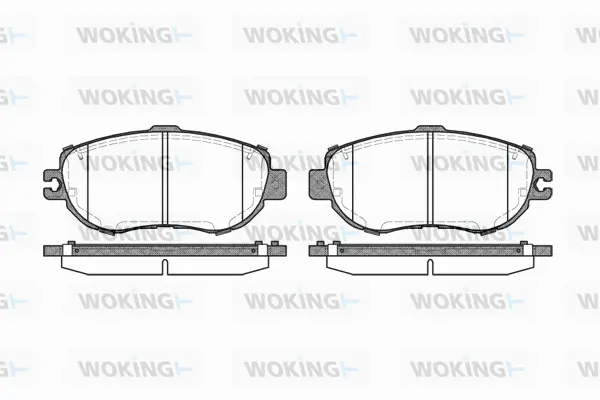 Brake Pad Set, disc brake (P5563.00)