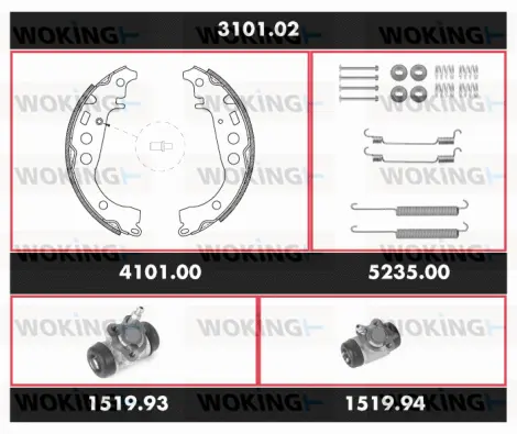 Brake Kit, drum brake (3101.02)