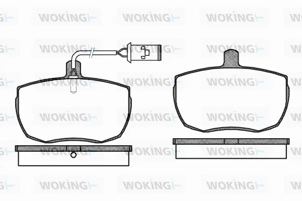 Brake Pad Set, disc brake (P1563.22)