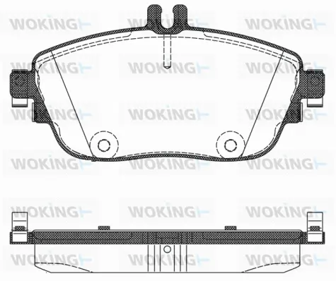 Brake Pad Set, disc brake (P15853.08)