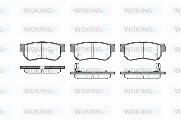 Brake Pad Set, disc brake (P6463.12)