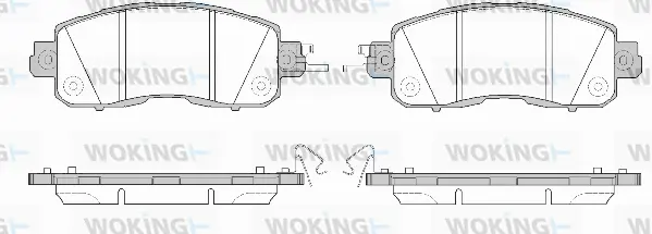 Brake Pad Set, disc brake (P14173.04)