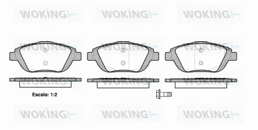Brake Pad Set, disc brake (P12923.00)