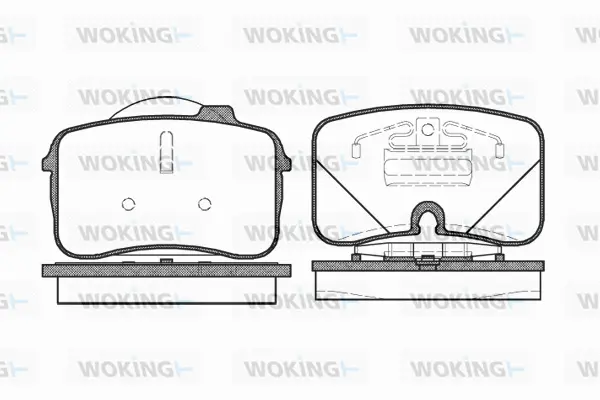 Brake Pad Set, disc brake (P2283.00)
