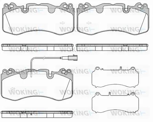 Brake Pad Set, disc brake (P16233.01)