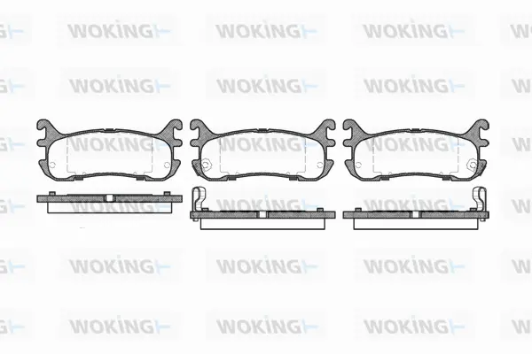 Brake Pad Set, disc brake (P5793.02)