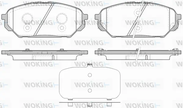Brake Pad Set, disc brake (P12223.12)