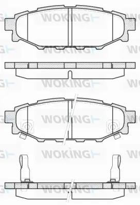 Brake Pad Set, disc brake (P10363.12)