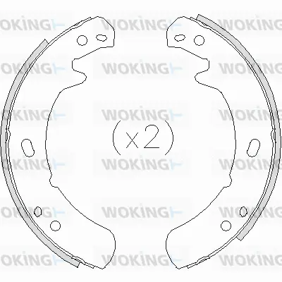 Brake Shoe, parking brake (Z4209.00)