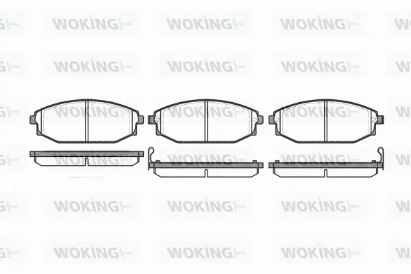 Brake Pad Set, disc brake (P6343.02)