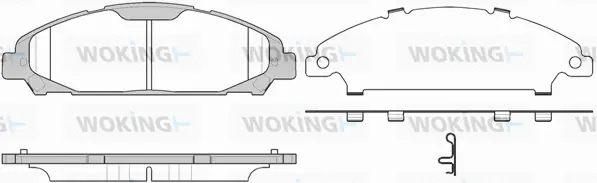 Brake Pad Set, disc brake (P17203.00)