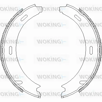 Brake Shoe, parking brake (Z4093.01)