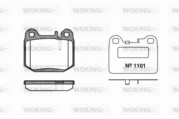 Brake Pad Set, disc brake (P1143.40)