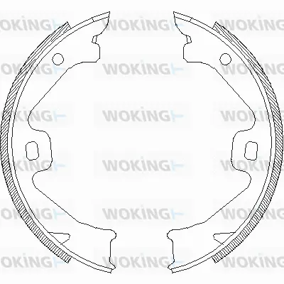 Brake Shoe, parking brake (Z4704.00)