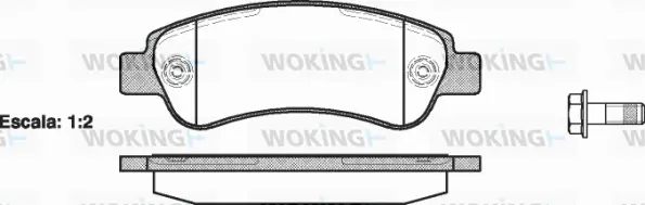 Brake Pad Set, disc brake (P13383.00)