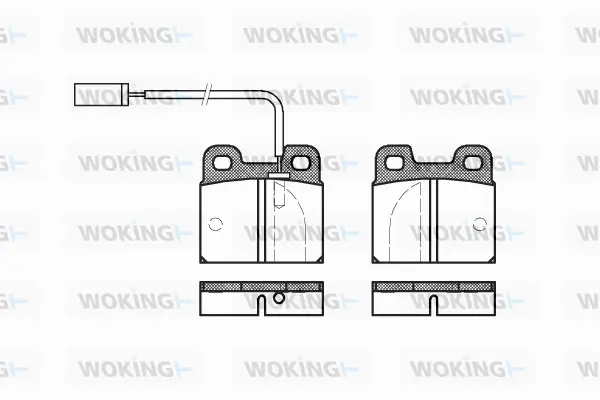 Brake Pad Set, disc brake (P1053.11)