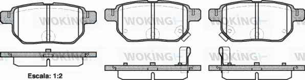 Brake Pad Set, disc brake (P13863.02)