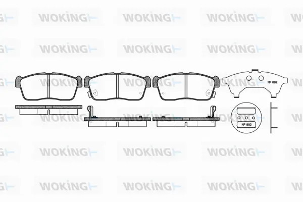 Brake Pad Set, disc brake (P6243.02)