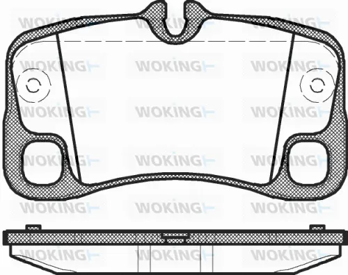 Brake Pad Set, disc brake (P12693.00)