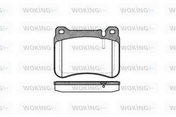 Brake Pad Set, disc brake (P10933.00)