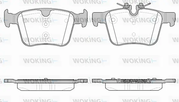 Brake Pad Set, disc brake (P14163.40)