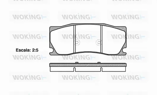 Brake Pad Set, disc brake (P15023.00)