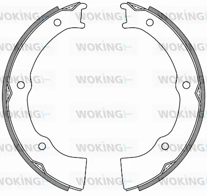 Brake Shoe, parking brake (Z4654.00)
