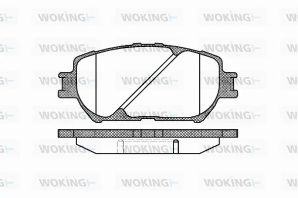 Brake Pad Set, disc brake (P9843.00)