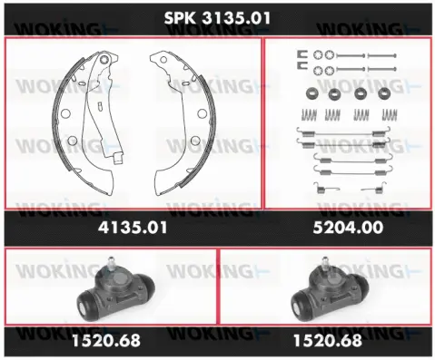 Brake Kit, drum brake (SPK 3135.01)