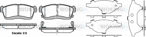 Brake Pad Set, disc brake (P6243.42)