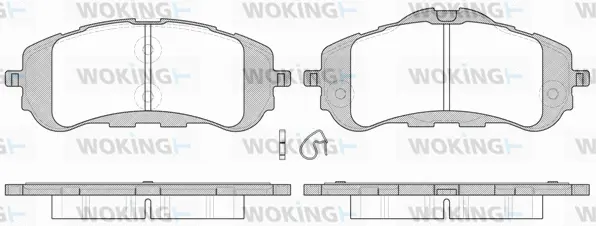 Brake Pad Set, disc brake (P14593.00)