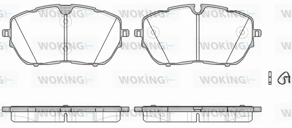 Brake Pad Set, disc brake (P17543.00)