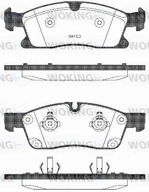 Brake Pad Set, disc brake (P15303.10)