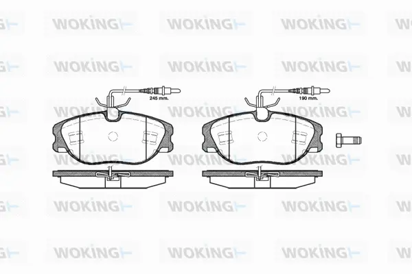 Brake Pad Set, disc brake (P2053.44)