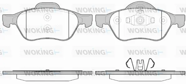 Brake Pad Set, disc brake (P8623.40)