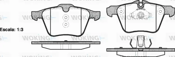 Brake Pad Set, disc brake (P13173.00)
