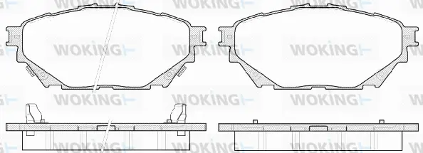Brake Pad Set, disc brake (P14443.04)