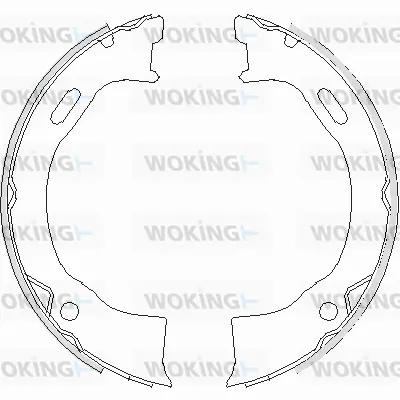 Brake Shoe, parking brake (Z4695.00)
