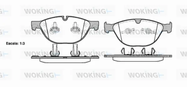 Brake Pad Set, disc brake (P8583.30)
