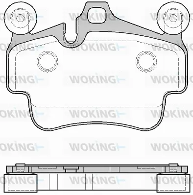 Brake Pad Set, disc brake (P6733.20)