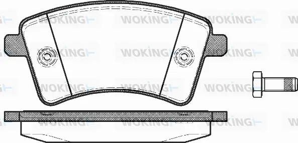 Brake Pad Set, disc brake (P12513.00)