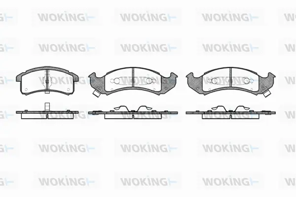 Brake Pad Set, disc brake (P4693.00)