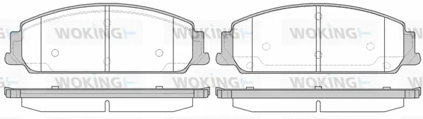 Brake Pad Set, disc brake (P13293.00)