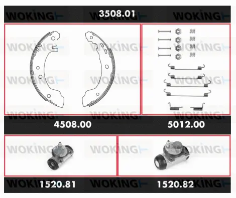Brake Kit, drum brake (3508.01)