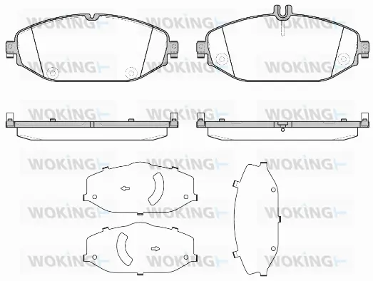 Brake Pad Set, disc brake (P17183.00)