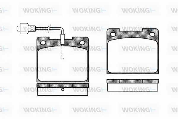 Brake Pad Set, disc brake (P1393.02)