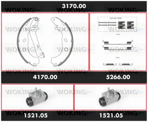 Brake Kit, drum brake (3170.00)